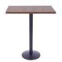 Ver imagem 1 de Mesa de Jantar Quadrada 70 cm Tampo Evora em MDP Base Zeta Bistrô