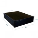 Ver imagem 3 de Cama Box Baú Casal 138 Tecido Preto com Colchão Alegro Bello Box D28 Cinza 58x138x188
