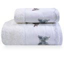 Ver imagem 2 de Jogo de Banho Gigante Borboleta 2 Peças - Marken Fassi Branca/cinza