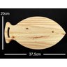 Tábua de Corte Peixe em madeira pinus tratada - 37,5x20x1,5cm - Eco's Houseware - 3