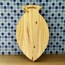 Tábua de Corte Peixe em madeira pinus tratada - 37,5x20x1,5cm - Eco's Houseware - 1