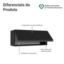 Ver imagem 3 de Armário Aéreo 80 Cm 1 Porta Basculante Preto Nice Madesa