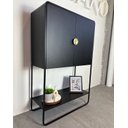 Ver imagem 7 de Balcão Bar Orgânico 2 Portas 90cm Pé Metal Luna Móvel na Caixa
