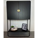 Ver mais imagens de Balcão Bar Orgânico 2 Portas 90cm Pé Metal Luna Móvel na Caixa