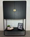 Ver mais imagens de Balcão Bar Orgânico 2 Portas 90cm Pé Metal Luna Móvel na Caixa