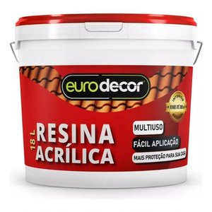 Resina Acrílica Incolor Base Agua Acetinado e Brilhante 18 Kg