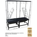 Ver imagem 3 de Estação Churrasco Fogo de Chão Lareira e Varal 125x44x43cm