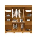 Ver imagem 5 de Guarda-Roupa Casal 8 Portas 4 Gavetas 100% MDF 218cm Azaleia Espresso Móveis Marrom/Cinamomo