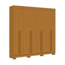 Ver imagem 3 de Guarda-Roupa Casal 8 Portas 4 Gavetas 100% MDF 218cm Azaleia Espresso Móveis Marrom/Cinamomo
