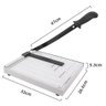 Guilhotina Cortador de Papel Base em Aço 30cm Papel A4 para 10 Folhas com Alinhador - 7