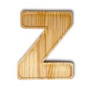Ver imagem 1 de Petisqueira Letra Z Tabua com Rebaixo Madeira Pinus Cesta Presente Decoração Mesa Posta - Woodspot