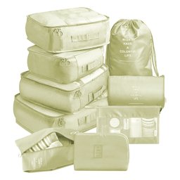 Kit Organizador para Mala de Viagem com 9 Peças - Gladiador 201:bege - 1