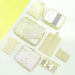 Kit Organizador para Mala de Viagem com 9 Peças - Gladiador 201:bege - 4