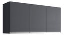 Ver imagem 2 de Aéreo Andreia 120cm 3 Portas 3 Gaveta Cinza - Ajl Móveis