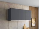 Ver imagem 1 de Aéreo Andreia 120cm 3 Portas 3 Gaveta Cinza - Ajl Móveis