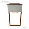 Aparador com 2 Gavetas com Pés de Metal Cobre Estilo Industrial Iron Bege- LarBelle - 5