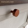 Aparador com 2 Gavetas com Pés de Metal Cobre Estilo Industrial Iron Bege- LarBelle - 8