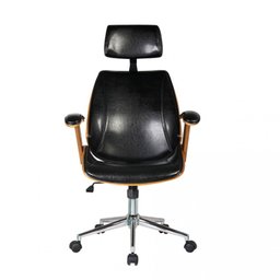 Cadeira para Escritório Presidente Office Lisboa Rivatti Móveis Preto - 4