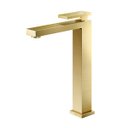 Ver imagem 1 de Misturador Monocomando Lavatório Mesa Bica Alta New Edge Ouro Escovado Docol