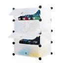 Ver imagem 1 de Armario Organizador Guarda Roupa Modular Closet Desmontavel Portatil Sapateira Estante Prateleiras B
