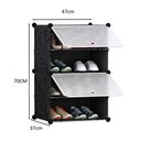 Ver imagem 2 de Armario Organizador Guarda Roupa Modular Closet Desmontavel Portatil Sapateira Estante Prateleiras B