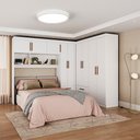 Ver imagem 1 de Guarda Roupa Casal Modulado 5 Portas Hercules 4 Portas 4 Gavetas Branco