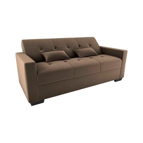 Sofá Cama 3 Lugares Reclinável Casal Premium 2,03 Larg Lavinia Matrix