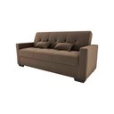 Ver imagem 3 de Sofá Cama 3 Lugares Reclinável Casal Premium 2,03 Larg Lavinia Matrix