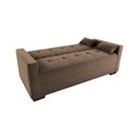 Ver imagem 4 de Sofá Cama 3 Lugares Reclinável Casal Premium 2,03 Larg Lavinia Matrix