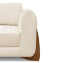 Ver imagem 7 de Poltrona Decorativa Nuvina Linho Rústico Natural - Loja Sheep