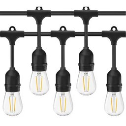 Varal de Luzes 10 Metros 10 Bocais Extensao Decoraçao Iluminaçao 10w Festa Evento Comemoraçao Luxo C - 1