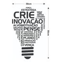 Ver imagem 2 de Adesivo de Parede Decorativo Frase Motivacional Lampada Cor- Branca