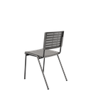 Ver imagem 3 de Cadeira Fixa Escritório Multiuso Niala Plaxmetal Nr17 Basalto (cinza)