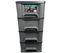 Ver imagem 2 de Gaveteiro Organizador 4 Gav Plasnew Resistente 1724 Cinza