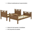 Ver imagem 4 de Beliche Duas Camas Fênix Jaspe Solteiro Castanho