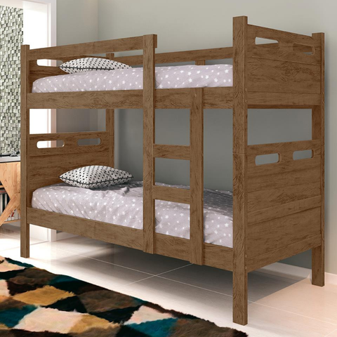 Beliche Duas Camas Fênix Jaspe Solteiro Castanho