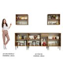 Ver imagem 6 de Armário de Cozinha Completa 233cm Rustic Emilly King Madesa 01