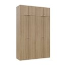 Ver imagem 2 de Guarda-Roupa 4 Módulos 8 Portas 6 Prateleiras Frame CabeCasa MadeiraOriginals