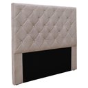 Ver imagem 1 de Cabeceira Solteiro 0,90m Tânia Linho Rústico Areia Pallazio