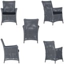 Ver imagem 5 de 2 Poltronas e 1 Mesa Igapó em Alumínio Pintura Preta Corda Náutica Estofado 12