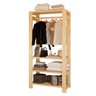 Arara Cabideiro Estante Madeira Roupa Sapateira Pinus Closet - 1
