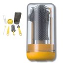 Ver imagem 1 de Kit Escova de Limpeza 4 em 1 Mamadeira Garrafa Copo Bebe Criança Higiene Limpeza Passeio Viagem Bols