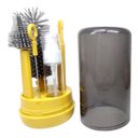 Ver imagem 5 de Kit Escova de Limpeza 4 em 1 Mamadeira Garrafa Copo Bebe Criança Higiene Limpeza Passeio Viagem Bols