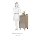 Ver imagem 3 de Balcão de Cozinha com Tampo 40 Cm 1 Porta de Abrir 1 Prateleira Mel Luciane Móveis