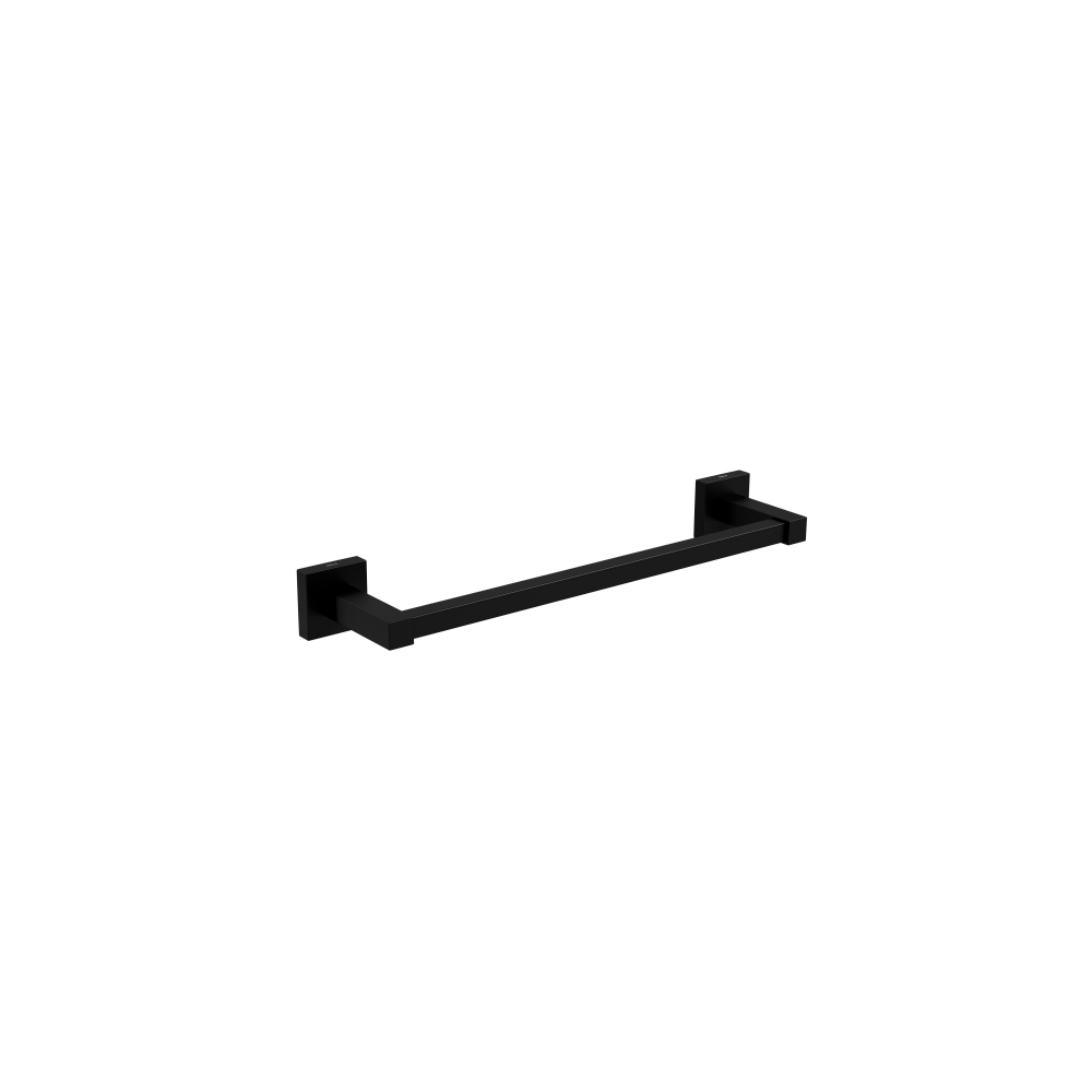 Elegance Black Matte Porta Toalha Barra 30cm - Ouse Metais - 1