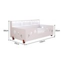 Ver imagem 2 de Cama Infantil Montessoriana + Colchão Juvenil LED e Nicho Lanna Branca Incluso Lousa Mágica