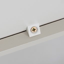 Mesa de Cabeceira Square 2 Gavetas 43 Cm X 40 Cm Off White Suave - 2