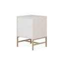 Ver mais imagens de Mesa de Cabeceira Square 2 Gavetas 43 Cm X 40 Cm Off White Suave
