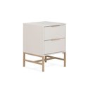 Ver imagem 6 de Mesa de Cabeceira Square 2 Gavetas 43 Cm X 40 Cm Off White Suave