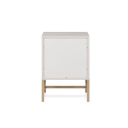 Mesa de Cabeceira Square 2 Gavetas 43 Cm X 40 Cm Off White Suave - 7